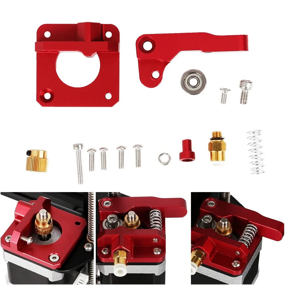 All Metal Aluminum Drive Feeder Bowden Extruders Upgrade Accessories Kit for Ender 3/Max/Pro/V2 Ender-5 CR-10 Series 3D Printer
All Metal Aluminum Drive Feeder Bowden Extruders Upgrade Accessories Kit for Ender 3/Max/Pro/V2 Ender-5 CR-10 Series 3D Printer