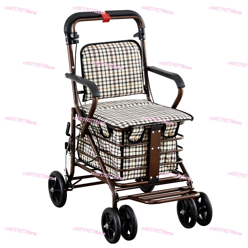 The Elderly Walker Can Be Pushed and Sat on Elderly Help Cart and Elderly Trolley Folding Shopping
The Elderly Walker Can Be Pushed and Sat on Elderly Help Cart and Elderly Trolley Folding Shopping