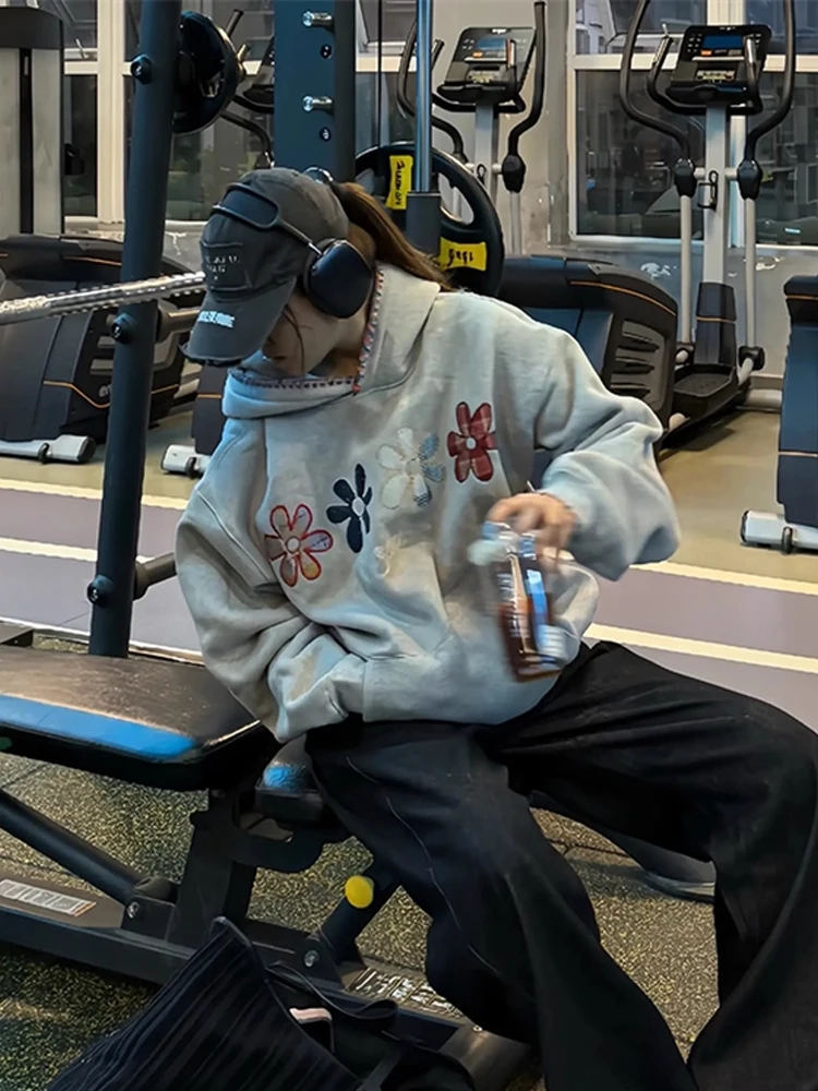 Мужская толстовка с вышивкой в американском стиле, контрастных цветов, свободного кроя, повседневная, для пар, с цветочным узором
Мужская толстовка с вышивкой в американском стиле, контрастных цветов, свободного кроя, повседневная, для пар, с цветочным узором