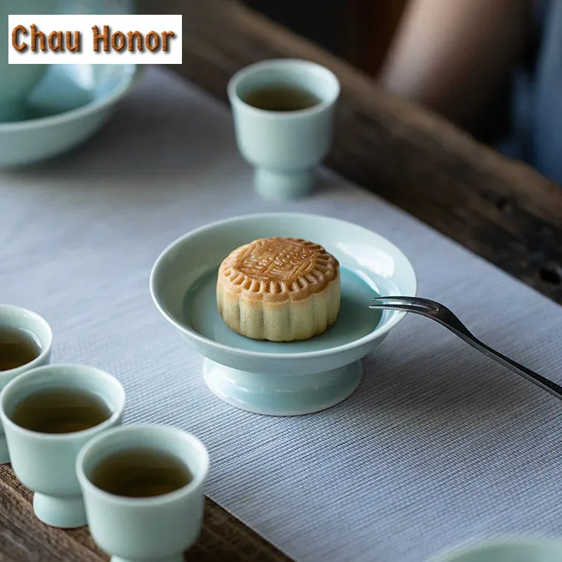 Hutian Kiln Imitation Song Celadon Glaze Teapot Holder Can Raise High Foot Tea Dry Bubble Table Pot Bearing Ceramic Cup Tray
Hutian Kiln Imitation Song Celadon Glaze Teapot Holder Can Raise High Foot Tea Dry Bubble Table Pot Bearing Ceramic Cup Tray
