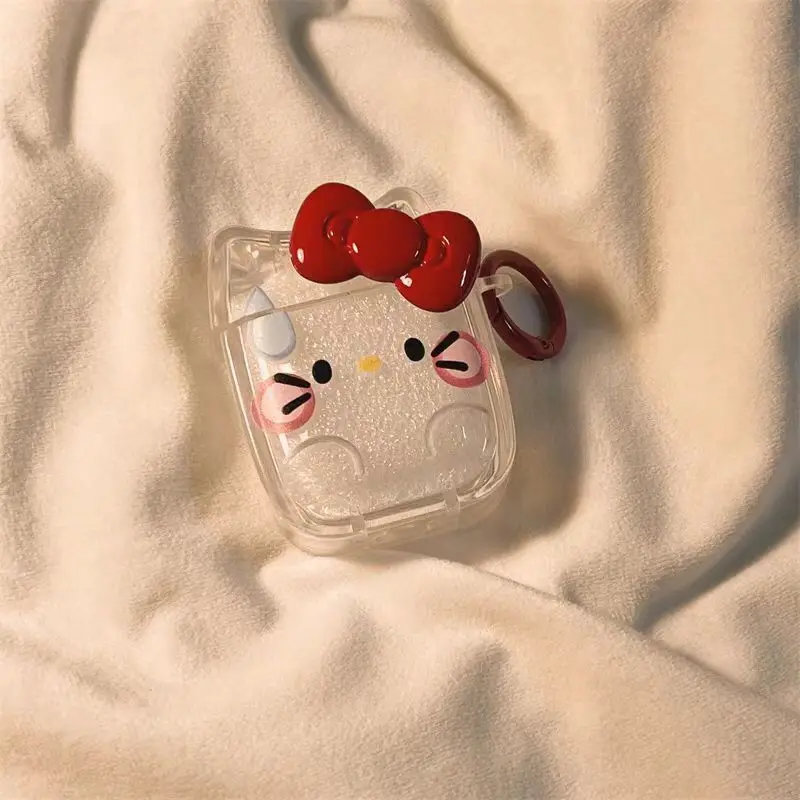 Трехмерный бант Hello Kitty, подходит для Bluetooth Apple, чехол для наушников Airpodspro2, защитный чехол Airpods4 поколения 
Трехмерный бант Hello Kitty, подходит для Bluetooth Apple, чехол для наушников Airpodspro2, защитный чехол Airpods4 поколения