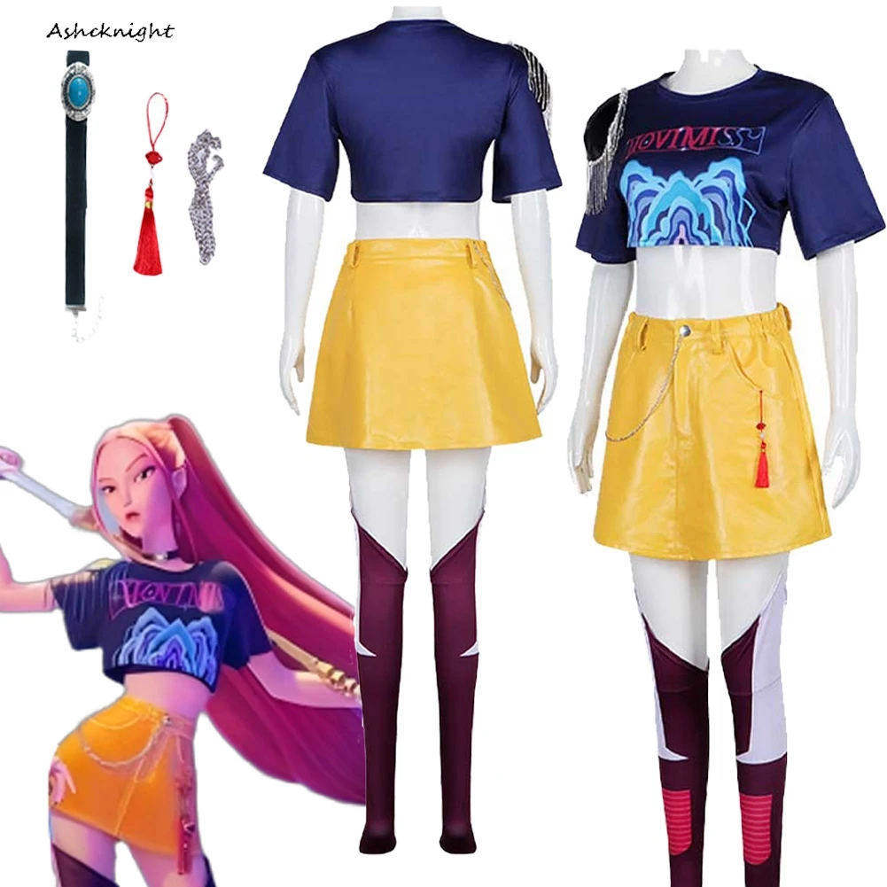 2025 Cartoon Demon Hunter of KPop Cosplay Mira Top Skirt Disguise Roleplay Costume Outfits Halloween Carnival Suits For Women
2025 Cartoon Demon Hunter of KPop Cosplay Mira Top Skirt Disguise Roleplay Costume Outfits Halloween Carnival Suits For Women