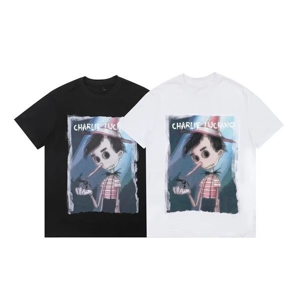 Pinocchio Anime Character Printed American High Street Loose Short-sleeved Couple T-shirts for Men and Women Summer
Pinocchio Anime Character Printed American High Street Loose Short-sleeved Couple T-shirts for Men and Women Summer