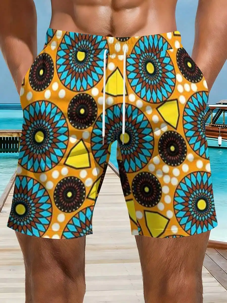 Mens Geometric Pattern 3D All Over Print Beach Shorts For Summer Warm Weather
Mens Geometric Pattern 3D All Over Print Beach Shorts For Summer Warm Weather