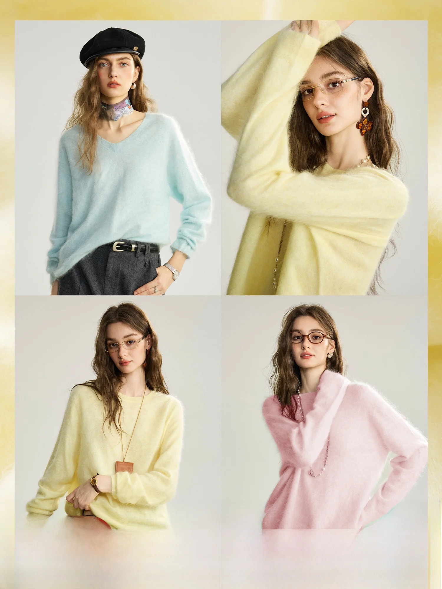 Cloud Soft 0 Prure Feel Loose Knitted Camere Sweater aron Silk Series High Puri Fce Pumpkin Valley Casual Sle
Cloud Soft 0 Prure Feel Loose Knitted Camere Sweater aron Silk Series High Puri Fce Pumpkin Valley Casual Sle