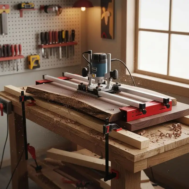 Wood Flattening Mill 60" For Workbench Tabletop Workshop Professional Woodworking Slab Planing Tool Adjustable Aluminum Alloy Frame Large Surface Leveling Device Portable DIY Lumber Treatment Equipment
Wood Flattening Mill 60" For Workbench Tabletop Workshop Professional Woodworking Slab Planing Tool Adjustable Aluminum Alloy Frame Large Surface Leveling Device Portable DIY Lumber Treatment Equipment