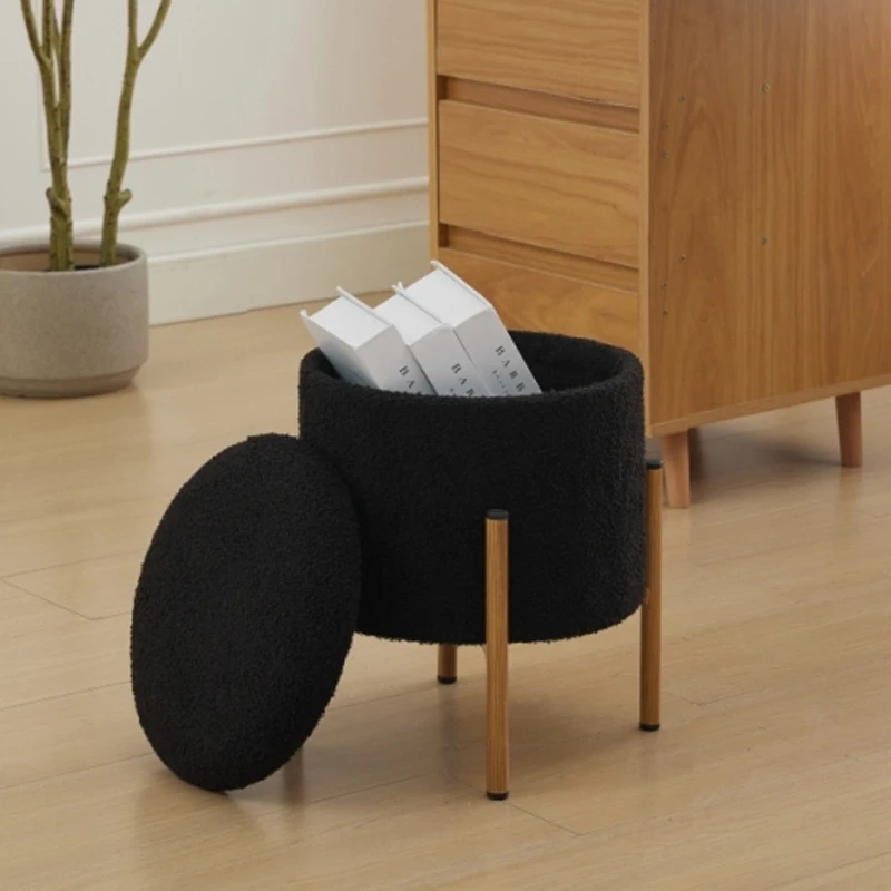 Modern Round Storage Ottoman, Ottoman Foot Stools With Metal Base, Ottoman Footstool with Removable Lid Storage Ottoman(Black)
Modern Round Storage Ottoman, Ottoman Foot Stools With Metal Base, Ottoman Footstool with Removable Lid Storage Ottoman(Black)