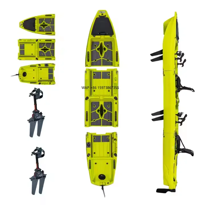 3 or 2 Pieces Detachable Kayak Double Seats for 3 Power Systems With Kick up and Propeller Foot Pedal Motor Kayak for Choosing
3 or 2 Pieces Detachable Kayak Double Seats for 3 Power Systems With Kick up and Propeller Foot Pedal Motor Kayak for Choosing