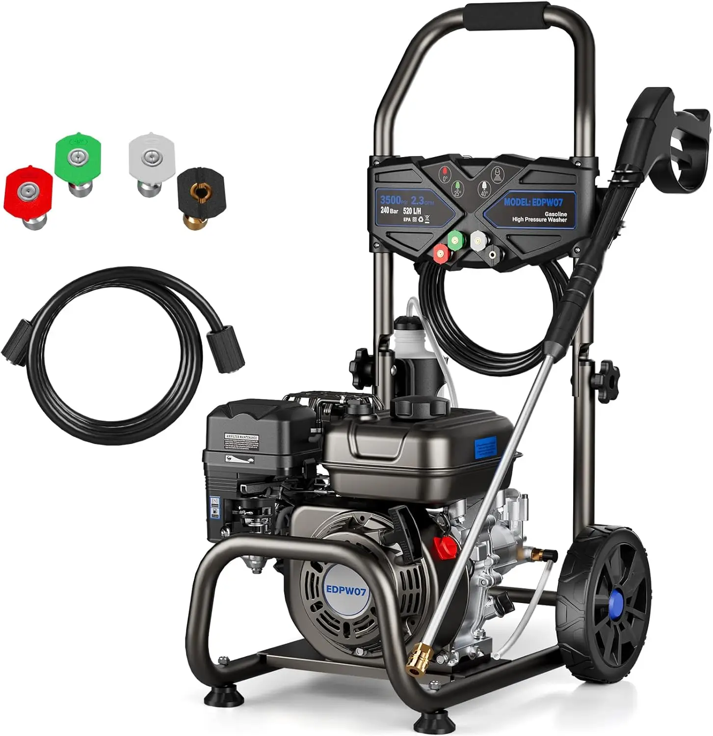 3500 PSI Gas Pressure Washer, 2.3GPM Gas Powered Power Washer with 209cc OHV Engine, Soap Tank, 25FT Pressure Washer
3500 PSI Gas Pressure Washer, 2.3GPM Gas Powered Power Washer with 209cc OHV Engine, Soap Tank, 25FT Pressure Washer