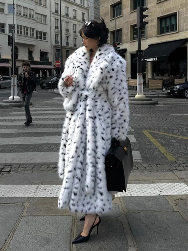 Fashion Eco-Friendly Long Leopard Print Fur Coat Women's Lapel Loose Thick Plush Overcoat Winte UCPF
Fashion Eco-Friendly Long Leopard Print Fur Coat Women's Lapel Loose Thick Plush Overcoat Winte UCPF