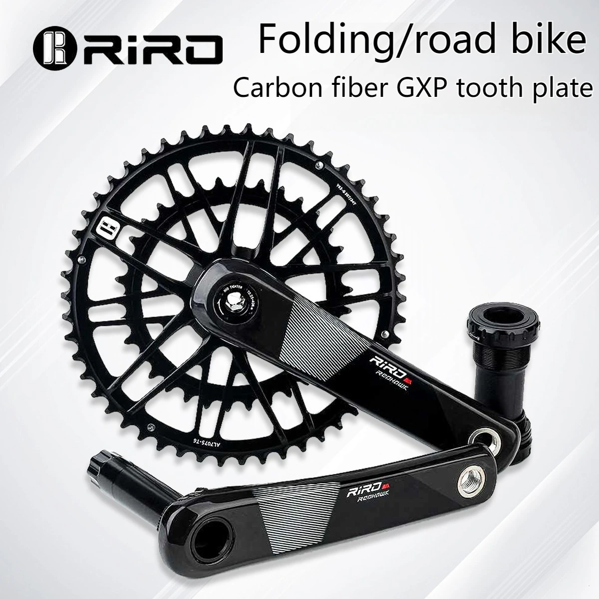 RIRO Road Bike T800 Carbon Fiber Crankset for Single/Double Crnks Direct Mount Ultralight GXP Bicycle Cranksets Bike Accessorie
RIRO Road Bike T800 Carbon Fiber Crankset for Single/Double Crnks Direct Mount Ultralight GXP Bicycle Cranksets Bike Accessorie