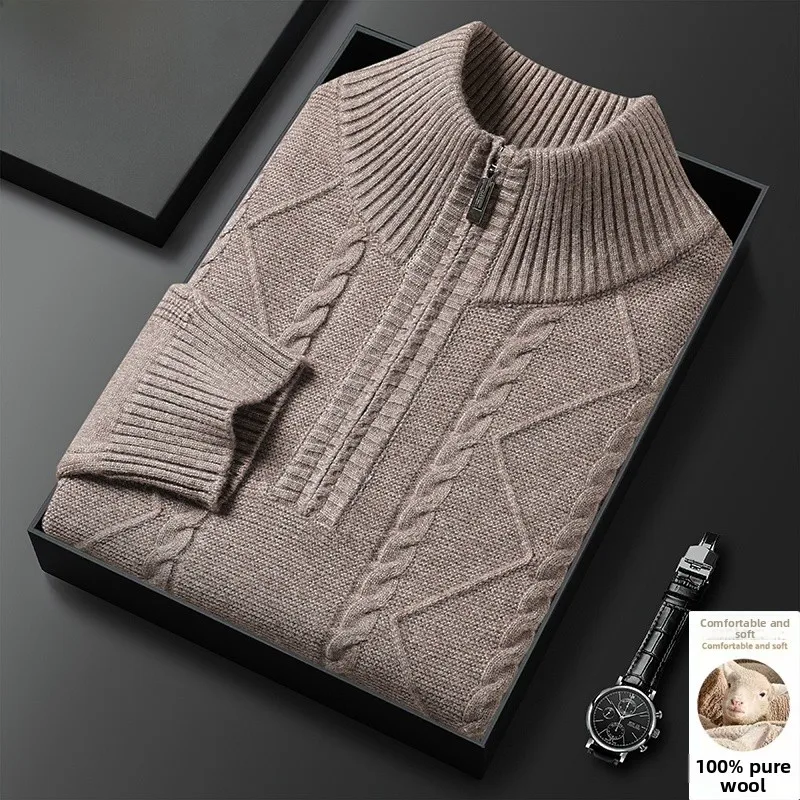 Pierre Cardin Men's Thickened Woolen Knitted Sweater Zipper High Collar Winter Warm Base Layer Shirt Fashion Urban Style Long...
Pierre Cardin Men's Thickened Woolen Knitted Sweater Zipper High Collar Winter Warm Base Layer Shirt Fashion Urban Style Long...