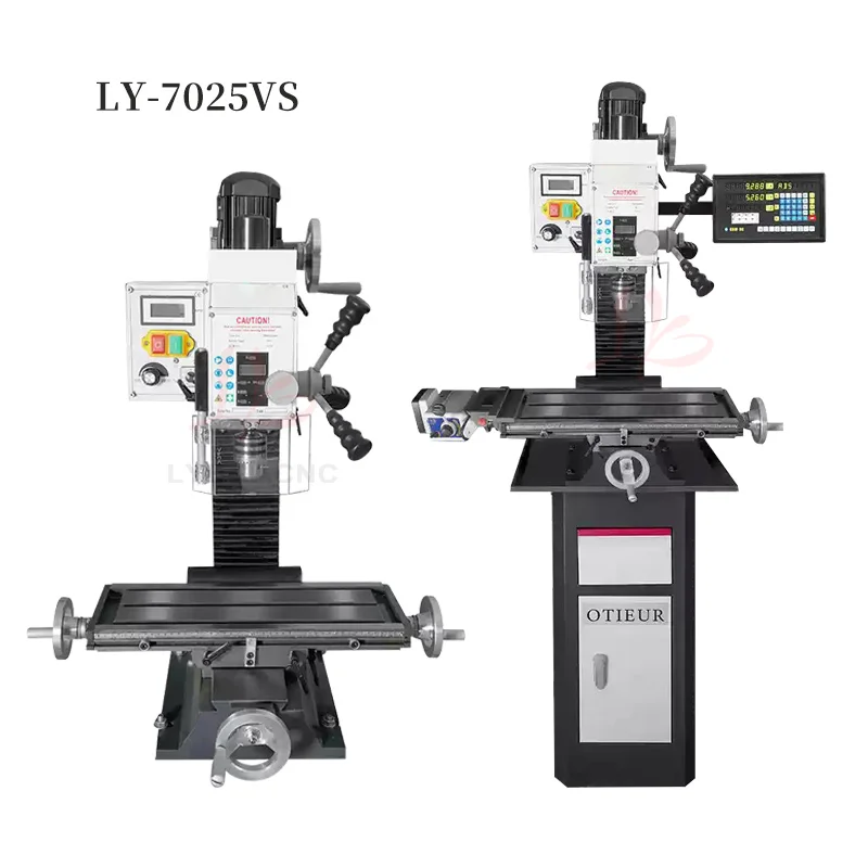 LY-7025VS 7028VS Milling Machine for Drilling and Metal Processing 3-axis Scale for Slotting, Tapping, Drilling and Face Milling
LY-7025VS 7028VS Milling Machine for Drilling and Metal Processing 3-axis Scale for Slotting, Tapping, Drilling and Face Milling