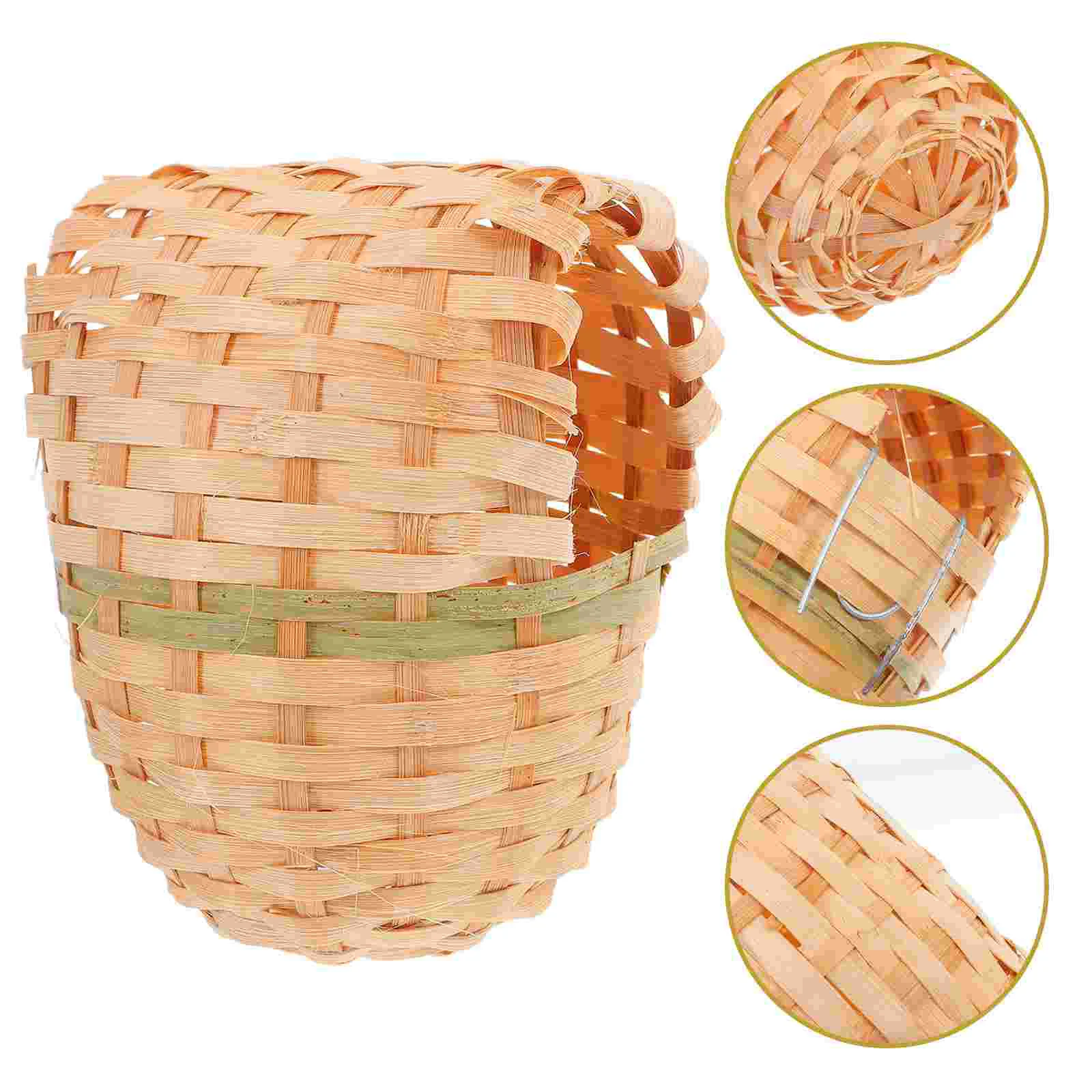 Bamboo Bird Nest Handwoven Nests House Handmade Outdoor for Outdoors Natural Khaki Garden Decorate
Bamboo Bird Nest Handwoven Nests House Handmade Outdoor for Outdoors Natural Khaki Garden Decorate