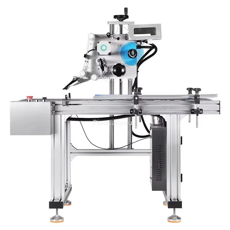 Automatic Sticker Horizontal Flat Box Three-sided Labeling Machine Flying Laser Printer Pet Label Acrylic Marking Machine