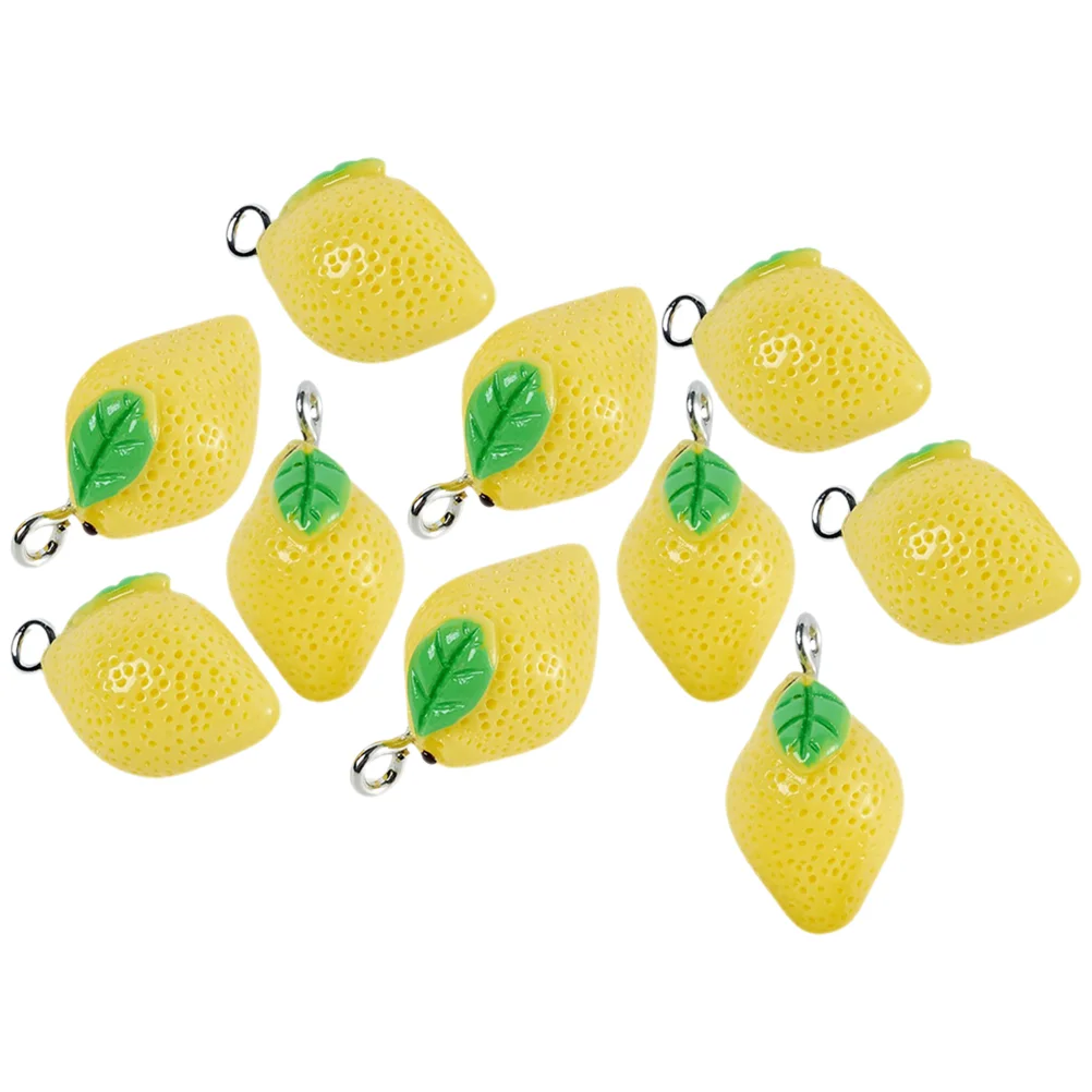 10 Pcs Lemon Charms for Jewelry Making Resin Fruit Beads Necklace Earrings Bracelet Accessories Gifts
10 Pcs Lemon Charms for Jewelry Making Resin Fruit Beads Necklace Earrings Bracelet Accessories Gifts
