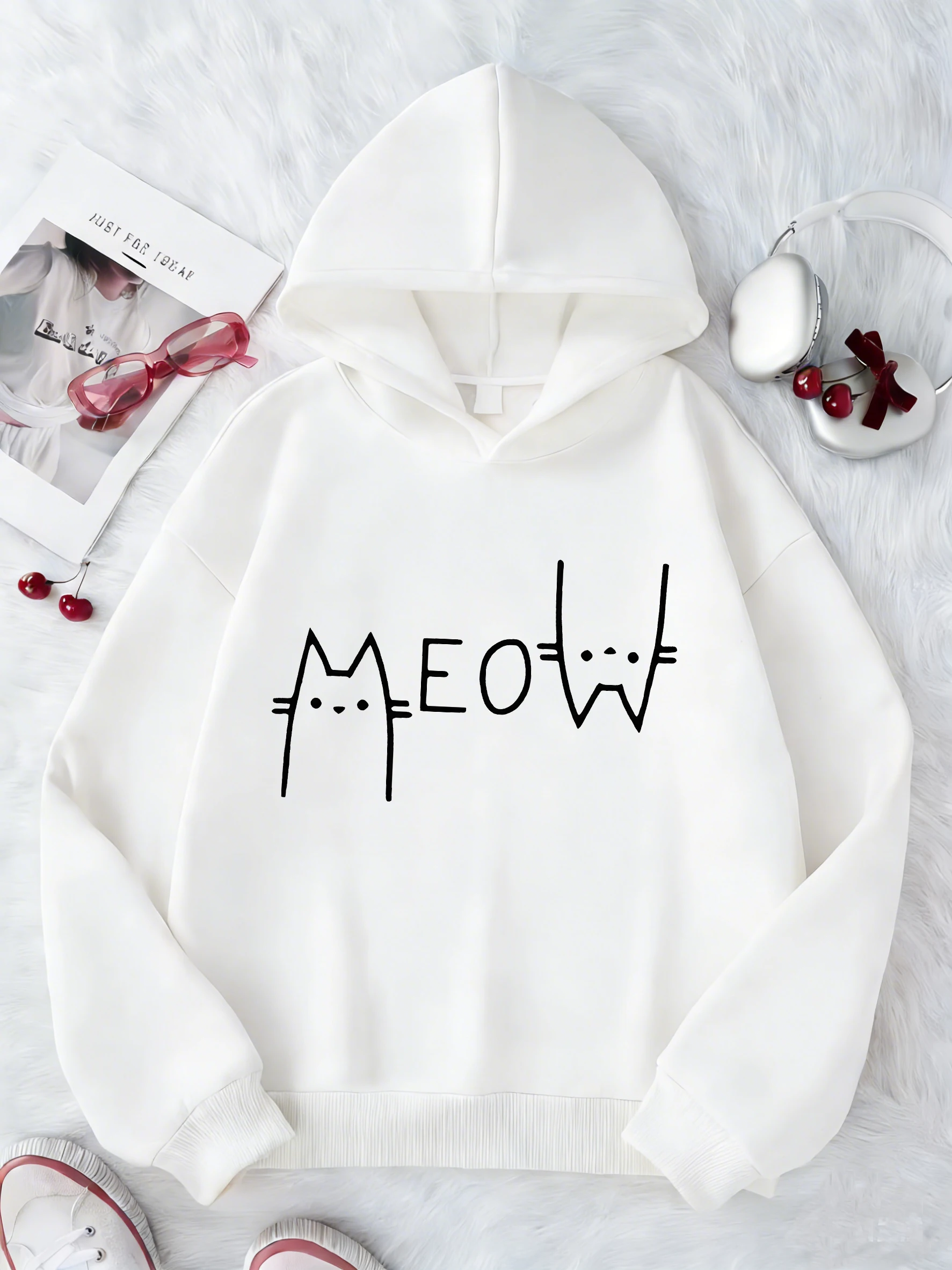 Funny Meow Cat Graphic Fashion Hoodie Women Cat Autumn and Winter Sweatshirt Hoody Casual Fashion Gray Pink Y2k Hoodies
Funny Meow Cat Graphic Fashion Hoodie Women Cat Autumn and Winter Sweatshirt Hoody Casual Fashion Gray Pink Y2k Hoodies
