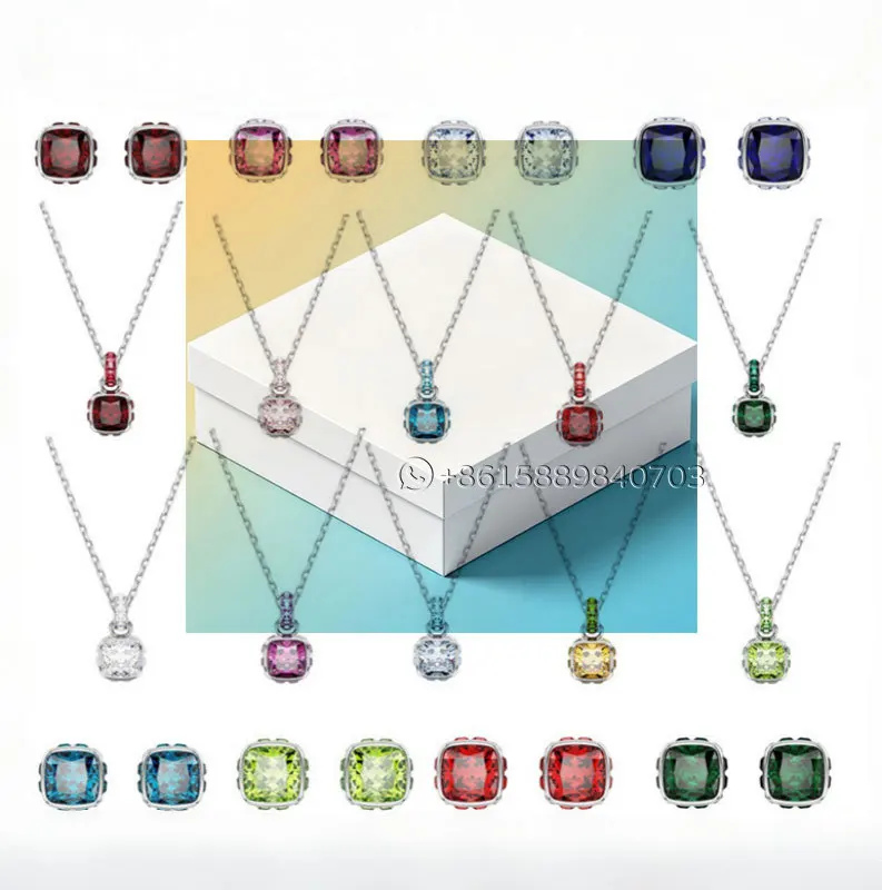 2026 High quality Zircon Crystal Necklaces Classic Monthly Representative Colors 12 Square Stud Earrings Pendant Bracelets
2026 High quality Zircon Crystal Necklaces Classic Monthly Representative Colors 12 Square Stud Earrings Pendant Bracelets