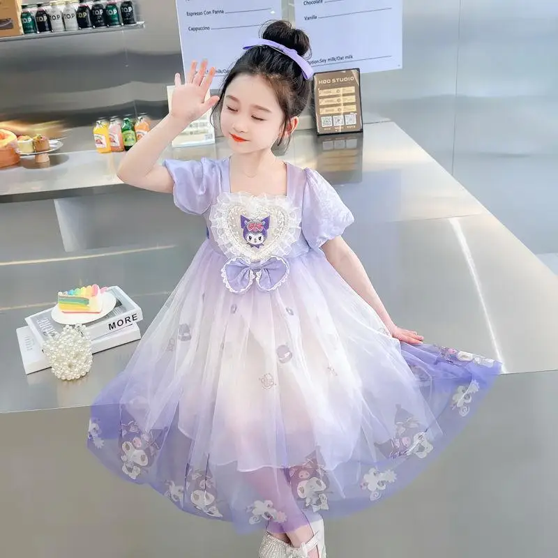 Kuromi Lolita Dress Summer New Style Girls Children Summer Baby Girl Sanrio Princess Dress Sweet Fashion Birthday PresentDress
Kuromi Lolita Dress Summer New Style Girls Children Summer Baby Girl Sanrio Princess Dress Sweet Fashion Birthday PresentDress
