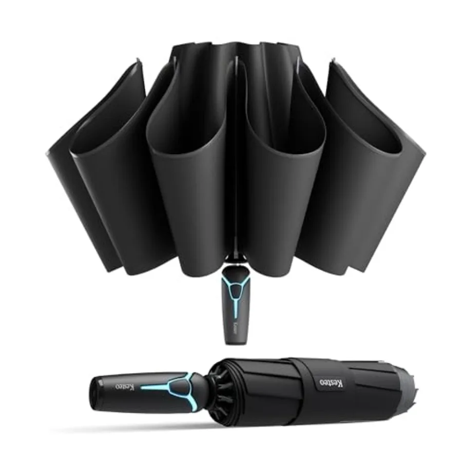 Windproof Travel Umbrella for Rain, Withstand 85MPH Winds, 52 Inch Automatic Reverse Fold Umbrellas Easy Auto Open Close, Porta
Windproof Travel Umbrella for Rain, Withstand 85MPH Winds, 52 Inch Automatic Reverse Fold Umbrellas Easy Auto Open Close, Porta