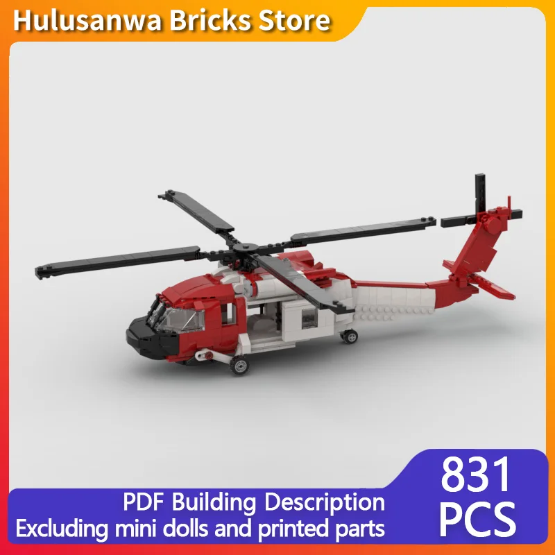 MH-60T Military Helicopter Model MOC Building Bricks War Equipment Modular Technology Gifts Holiday Assemble Children Toys Suit
MH-60T Military Helicopter Model MOC Building Bricks War Equipment Modular Technology Gifts Holiday Assemble Children Toys Suit
