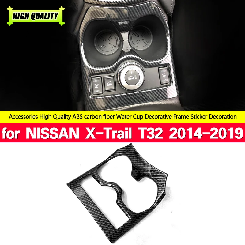 Car Water Cup Holder Cover Frame Panel Trim ABS Carbon Fiber for NISSAN X-Trail T32 Rogue 2014-2019 Auto Interior Accessories
Car Water Cup Holder Cover Frame Panel Trim ABS Carbon Fiber for NISSAN X-Trail T32 Rogue 2014-2019 Auto Interior Accessories