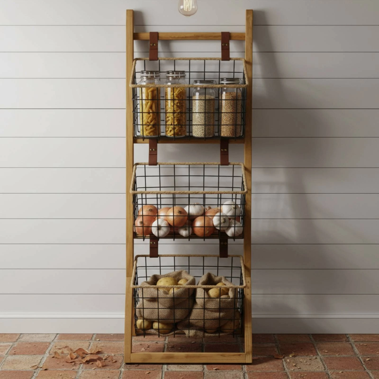 2 Pieces Multi Tier Organizer Shelf Space Saving 3-Tier Storage Organizer Wooden Wire Storage Rack Sturdy Slanted Basket Shelf
2 Pieces Multi Tier Organizer Shelf Space Saving 3-Tier Storage Organizer Wooden Wire Storage Rack Sturdy Slanted Basket Shelf