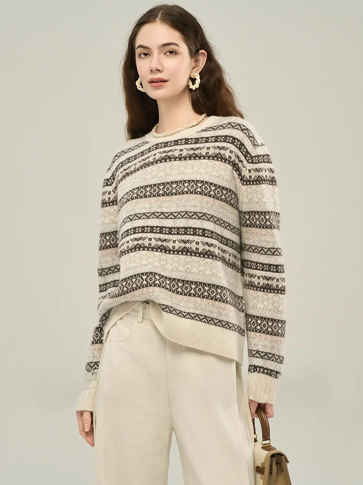 Liang Town LD-OJ Fair Isle Теплый зимний свободный шерстяной свитер Lazy Thi Nordic Sle Женский вязаный длинный свек с геометрическим рисунком ...
Liang Town LD-OJ Fair Isle Теплый зимний свободный шерстяной свитер Lazy Thi Nordic Sle Женский вязаный длинный свек с геометрическим рисунком ...