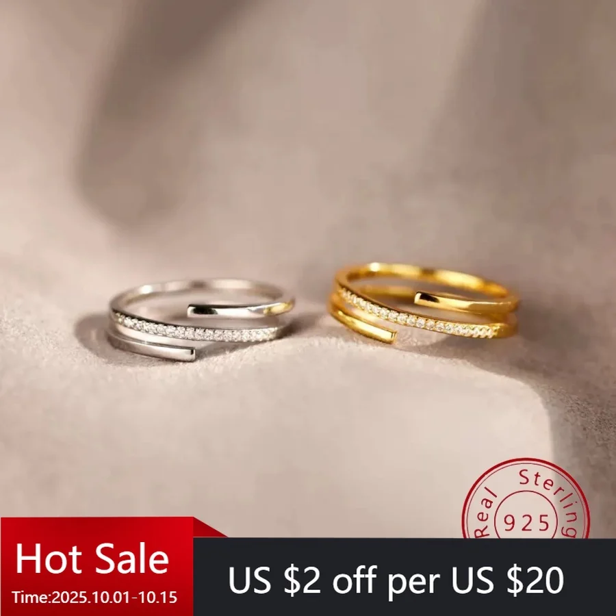 Trending S925 Sterling Silver Multi-Layer Design Ring European & American Style Fashionable Luxury Adjustable Women's Ring
Trending S925 Sterling Silver Multi-Layer Design Ring European & American Style Fashionable Luxury Adjustable Women's Ring