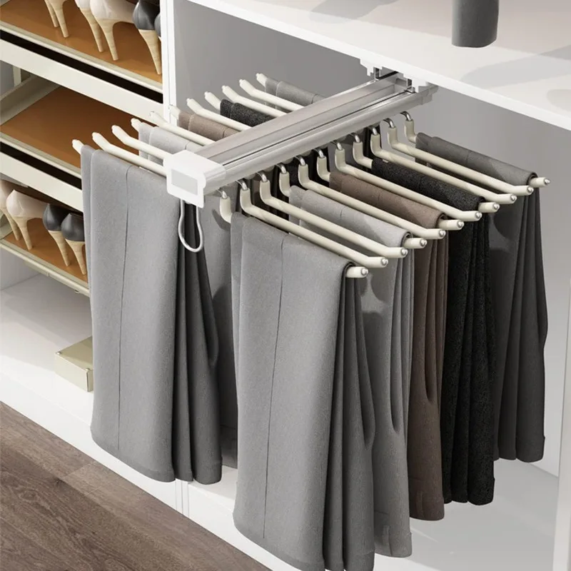 Pull Out Trousers Rack 22 Arms Steel Pull Out Pants Rack Pants Hanger Bar Clothes Organizers for Closet for Space Saving
Pull Out Trousers Rack 22 Arms Steel Pull Out Pants Rack Pants Hanger Bar Clothes Organizers for Closet for Space Saving