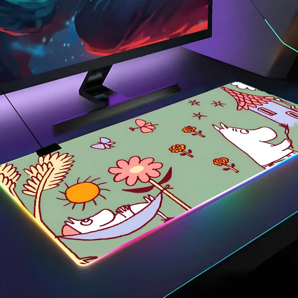 Cute M-MoominS Mouse Pad RGB Backlit Mouse Pad Laptop Mouse Pad Laptop Gamer Computer Desk Gaming Accessories
Cute M-MoominS Mouse Pad RGB Backlit Mouse Pad Laptop Mouse Pad Laptop Gamer Computer Desk Gaming Accessories