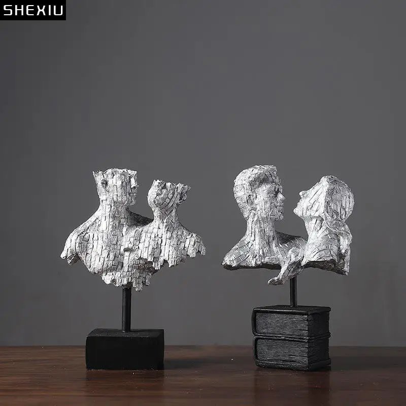Minimalist Silver Figures Statue Desk Ornaments Character Resins Sculpture Living Room Decoration Crafts Modern Home Decor
Minimalist Silver Figures Statue Desk Ornaments Character Resins Sculpture Living Room Decoration Crafts Modern Home Decor