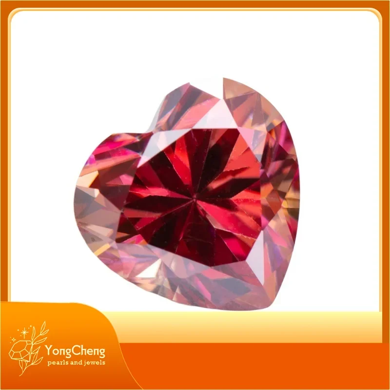 Moissanite Stone Watermelon Red Color Heart Cut Lab Lab Growth Diamond Test Passed Gemstone For Jewel Making With Certificate
Moissanite Stone Watermelon Red Color Heart Cut Lab Lab Growth Diamond Test Passed Gemstone For Jewel Making With Certificate