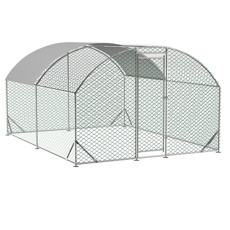 Dome-Shaped Chicken Coop with Waterproof UV-Resistant Cover, Walk-In Metal Run for Outdoor Hen Housing, 9.84' x 13.12' x 6.56', 1" Tube Frame
Dome-Shaped Chicken Coop with Waterproof UV-Resistant Cover, Walk-In Metal Run for Outdoor Hen Housing, 9.84' x 13.12' x 6.56', 1" Tube Frame