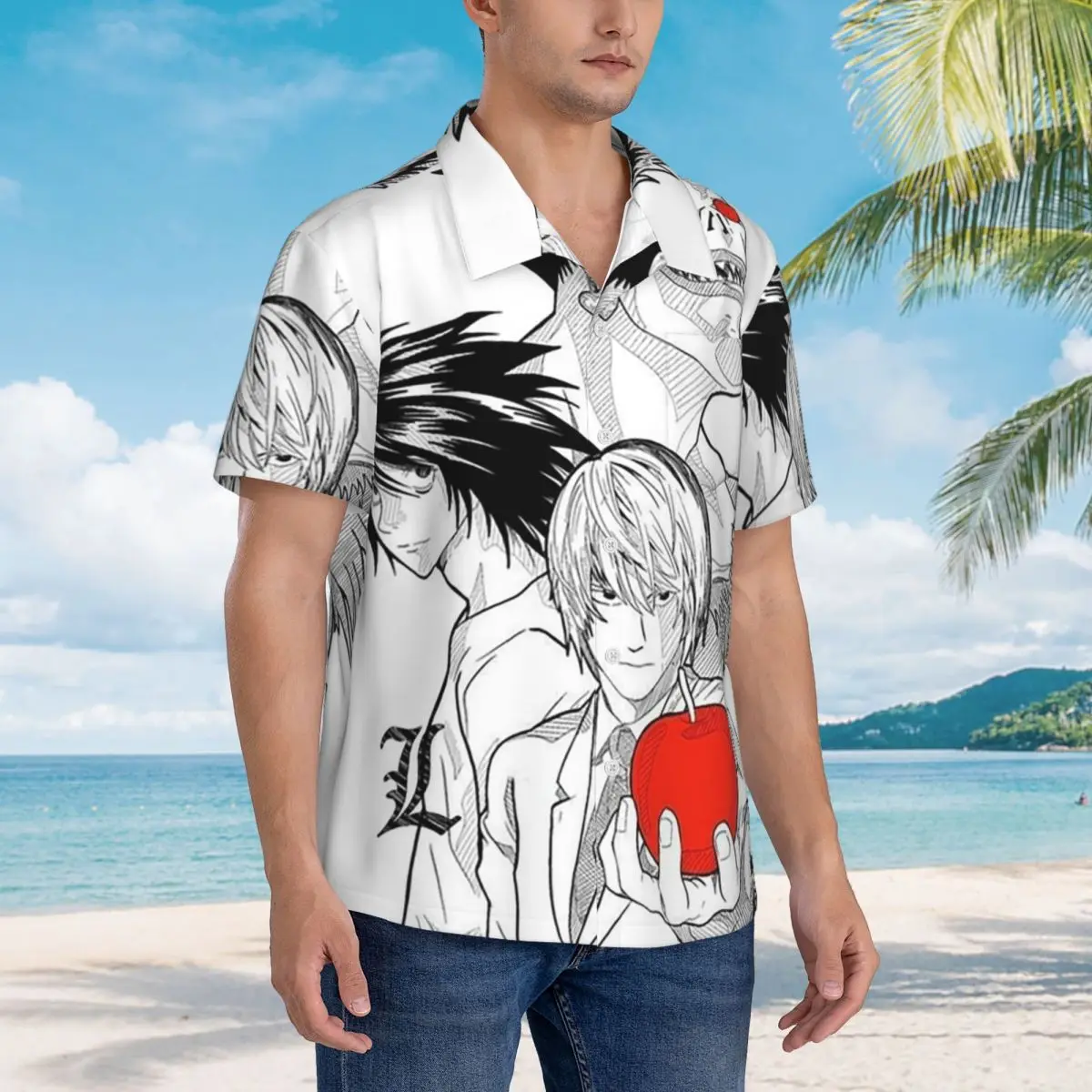 Death Book Death Note Anime Hawaiian Shirts Casual Men Short Sleeve Shirt for Summer Beach Men's Button Tops
Death Book Death Note Anime Hawaiian Shirts Casual Men Short Sleeve Shirt for Summer Beach Men's Button Tops