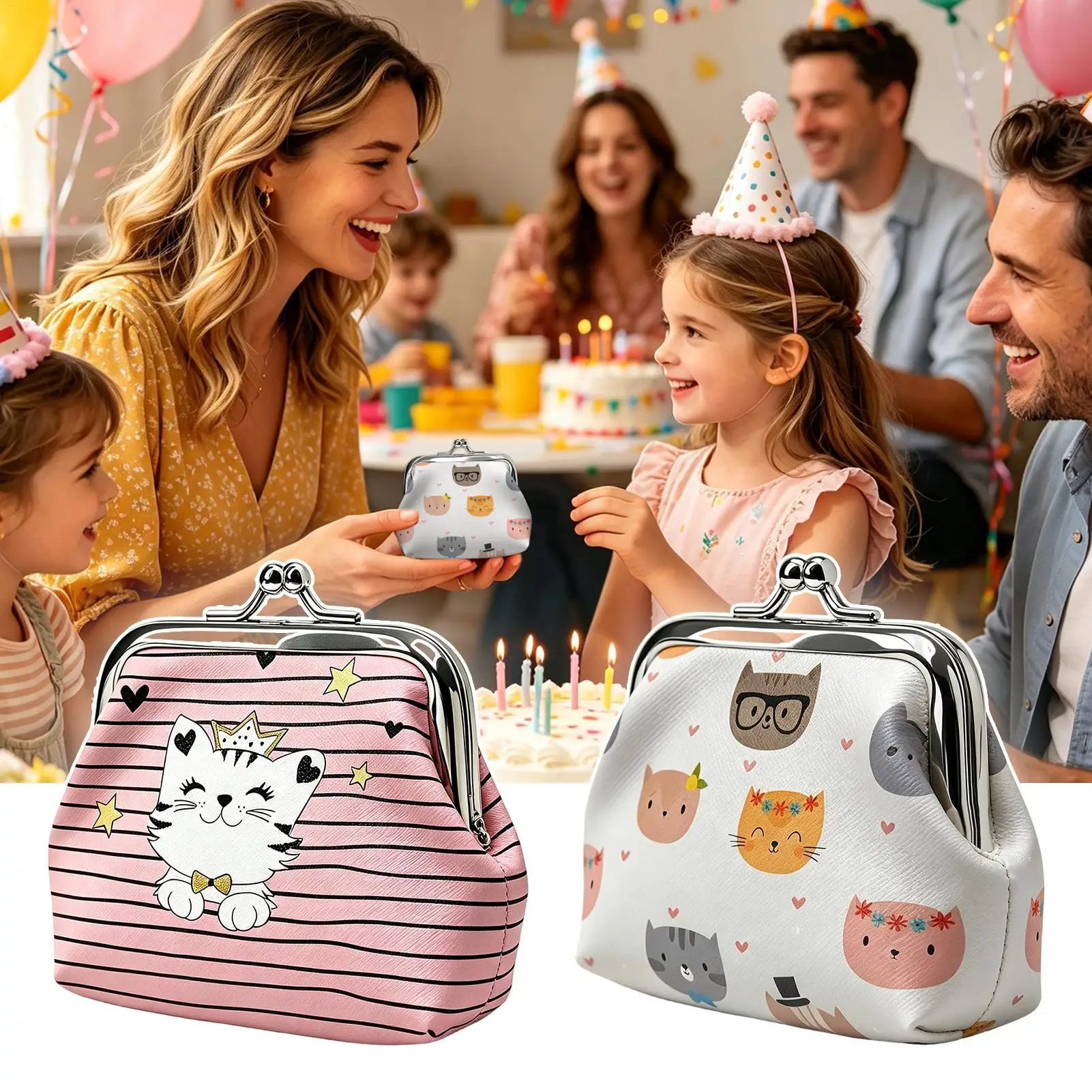 Cat Pattern Coin Purse PU Leather Mini Change Bag Portable Wallet for Daily School Shopping Travel Outdoor Holiday Use
Cat Pattern Coin Purse PU Leather Mini Change Bag Portable Wallet for Daily School Shopping Travel Outdoor Holiday Use