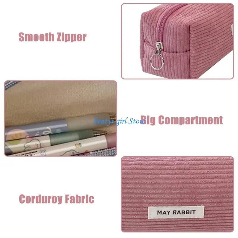 C7AB Corduroy Pen Bag Stationery Bag Large Capacity Pencil Pencil Case Makeup Bag School Office Supplies for Students
C7AB Corduroy Pen Bag Stationery Bag Large Capacity Pencil Pencil Case Makeup Bag School Office Supplies for Students