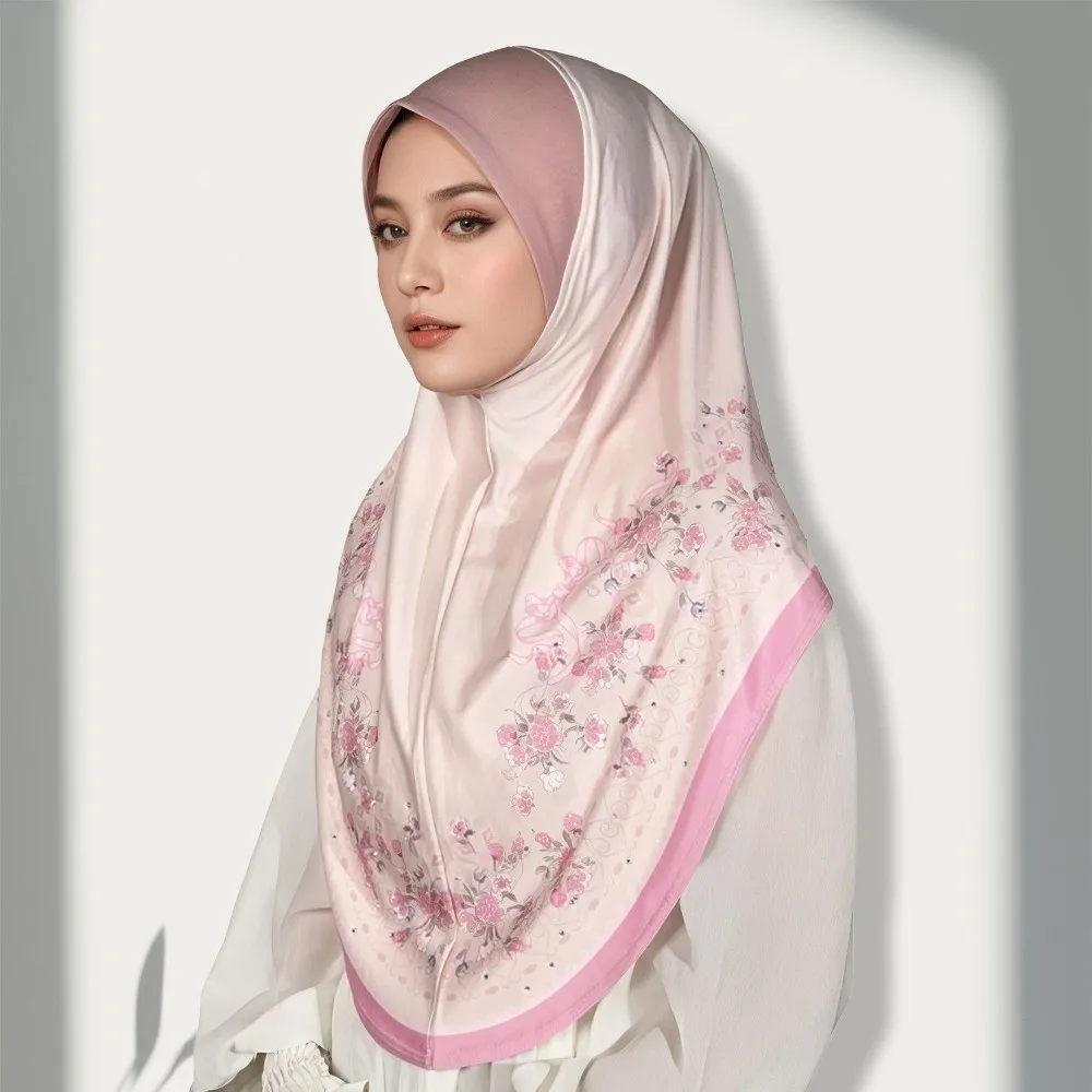 Breathable Eid Al-Fitr Long Floral Turban Multiple Colors Adjustable Printed Arab Lady Headscarf Elastic Long Hijab Head Wrap
Breathable Eid Al-Fitr Long Floral Turban Multiple Colors Adjustable Printed Arab Lady Headscarf Elastic Long Hijab Head Wrap
