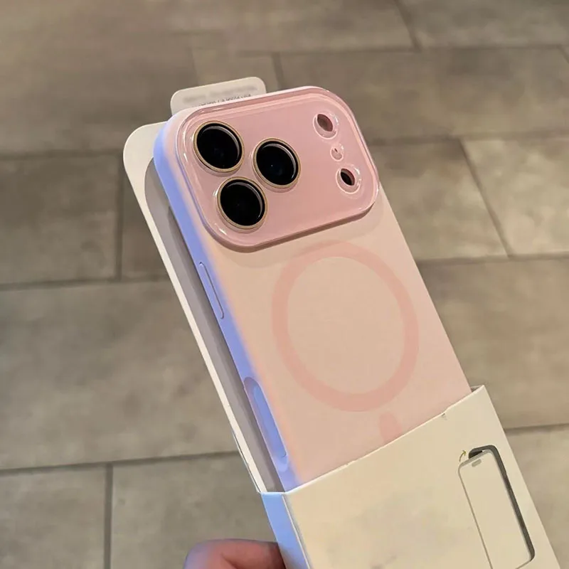 Pastel MagSafe Compatible Liquid Silicone Phone Case with Large Camera Window Shockproof Cover for IPhone17 16 15 14 13Pro Max
Pastel MagSafe Compatible Liquid Silicone Phone Case with Large Camera Window Shockproof Cover for IPhone17 16 15 14 13Pro Max