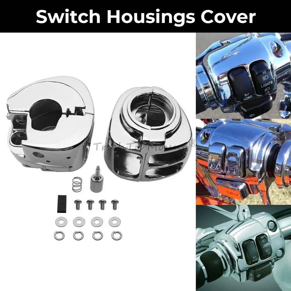 Motorcycle 1 Set Chrome Handlebar Control Switch Housings Cover Kit Aluminum For Harley Dyna Super Glide FXDC 96 2007 -2011
Motorcycle 1 Set Chrome Handlebar Control Switch Housings Cover Kit Aluminum For Harley Dyna Super Glide FXDC 96 2007 -2011