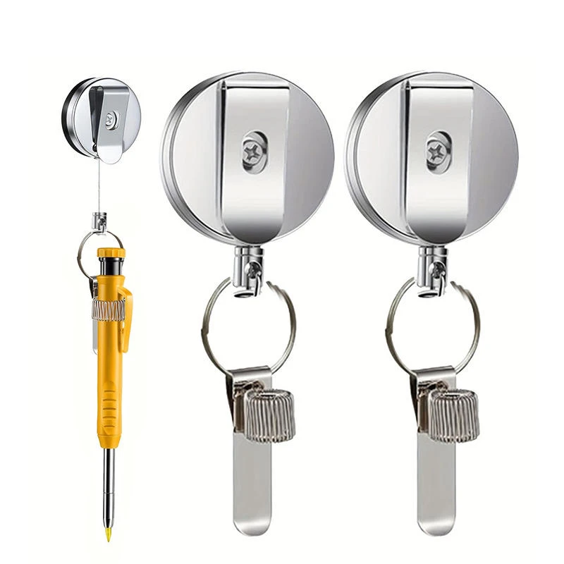 Universal Retractable Pull Pen Pencil Holder With Belt Clip And Key Ring - Durable Lanyard For Carpenters Workers Nurses Waiter
Universal Retractable Pull Pen Pencil Holder With Belt Clip And Key Ring - Durable Lanyard For Carpenters Workers Nurses Waiter