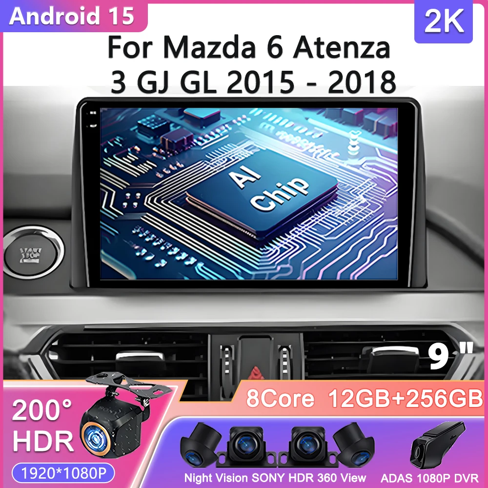Auto Radio Car Android 16 For Mazda 6 Atenza 3 Gj Gl 2015 - 2018 Stereo Head Unit Multimedia Player Qled Screen Wifi 5g Bt Hdr
Auto Radio Car Android 16 For Mazda 6 Atenza 3 Gj Gl 2015 - 2018 Stereo Head Unit Multimedia Player Qled Screen Wifi 5g Bt Hdr