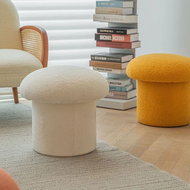#Corduroy Suede Mushroom Stool Cream Style Children's Cute Design Home Shoe-Changing Adult Footrest Small Bench Wood Frame
#Corduroy Suede Mushroom Stool Cream Style Children's Cute Design Home Shoe-Changing Adult Footrest Small Bench Wood Frame