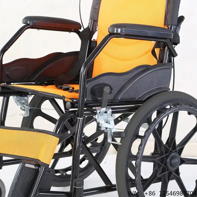 Portable Manual Wheelchair with Soft-Seat for Elderly and Paralysis Patients for Disabled Individuals
Portable Manual Wheelchair with Soft-Seat for Elderly and Paralysis Patients for Disabled Individuals
