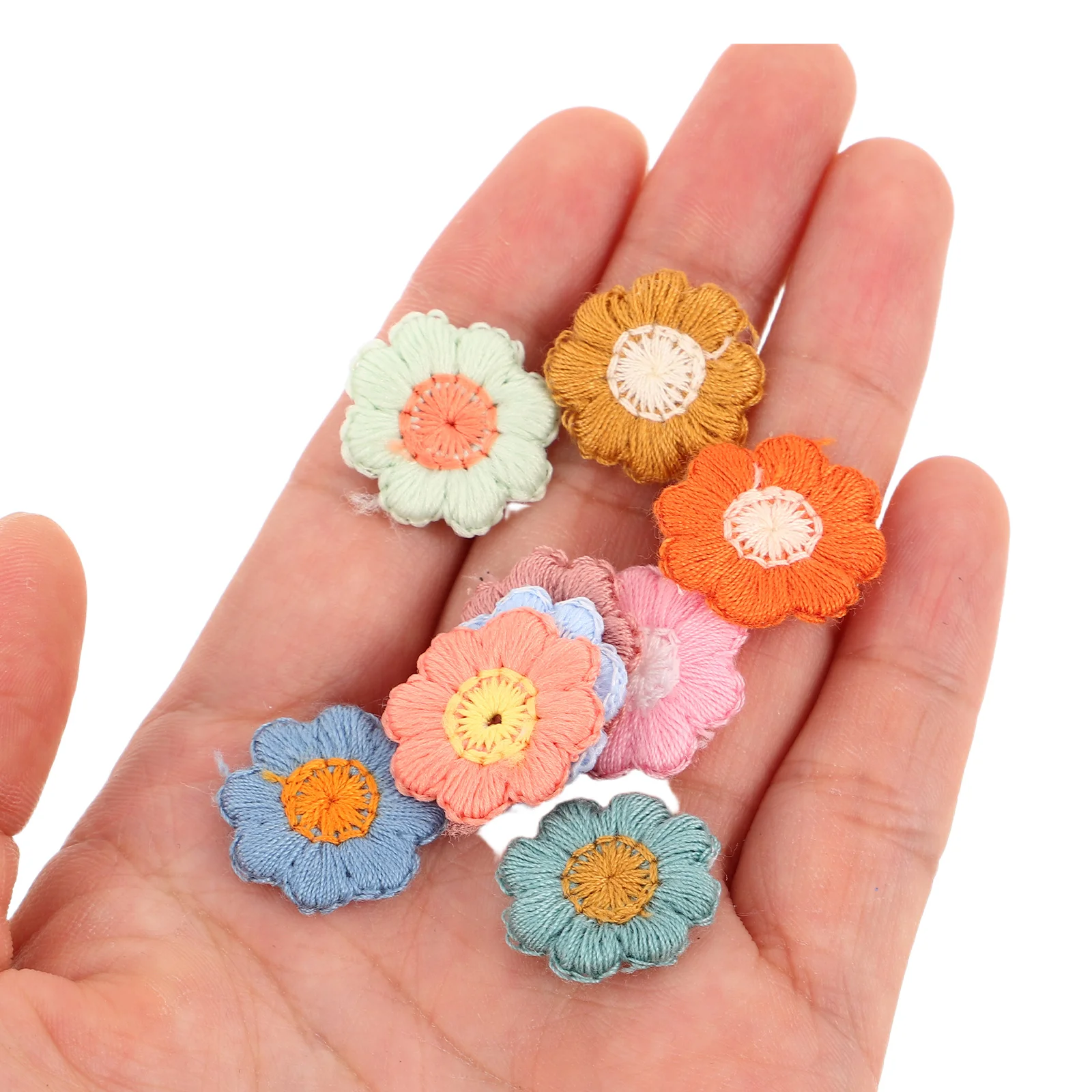 50pcs Embroidered Cloth Patches 18mm Small Flower Appliques for Bags Shoes Clothes DIY Projects Polyester Cotton Fabric
50pcs Embroidered Cloth Patches 18mm Small Flower Appliques for Bags Shoes Clothes DIY Projects Polyester Cotton Fabric