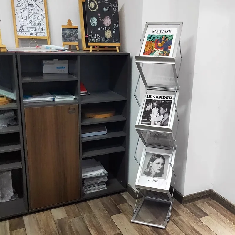 Foldable Aluminum Floor Rack for Displaying Vintage Books, Magazines & Newspapers Home Organization and Storage Desk Organizer
Foldable Aluminum Floor Rack for Displaying Vintage Books, Magazines & Newspapers Home Organization and Storage Desk Organizer