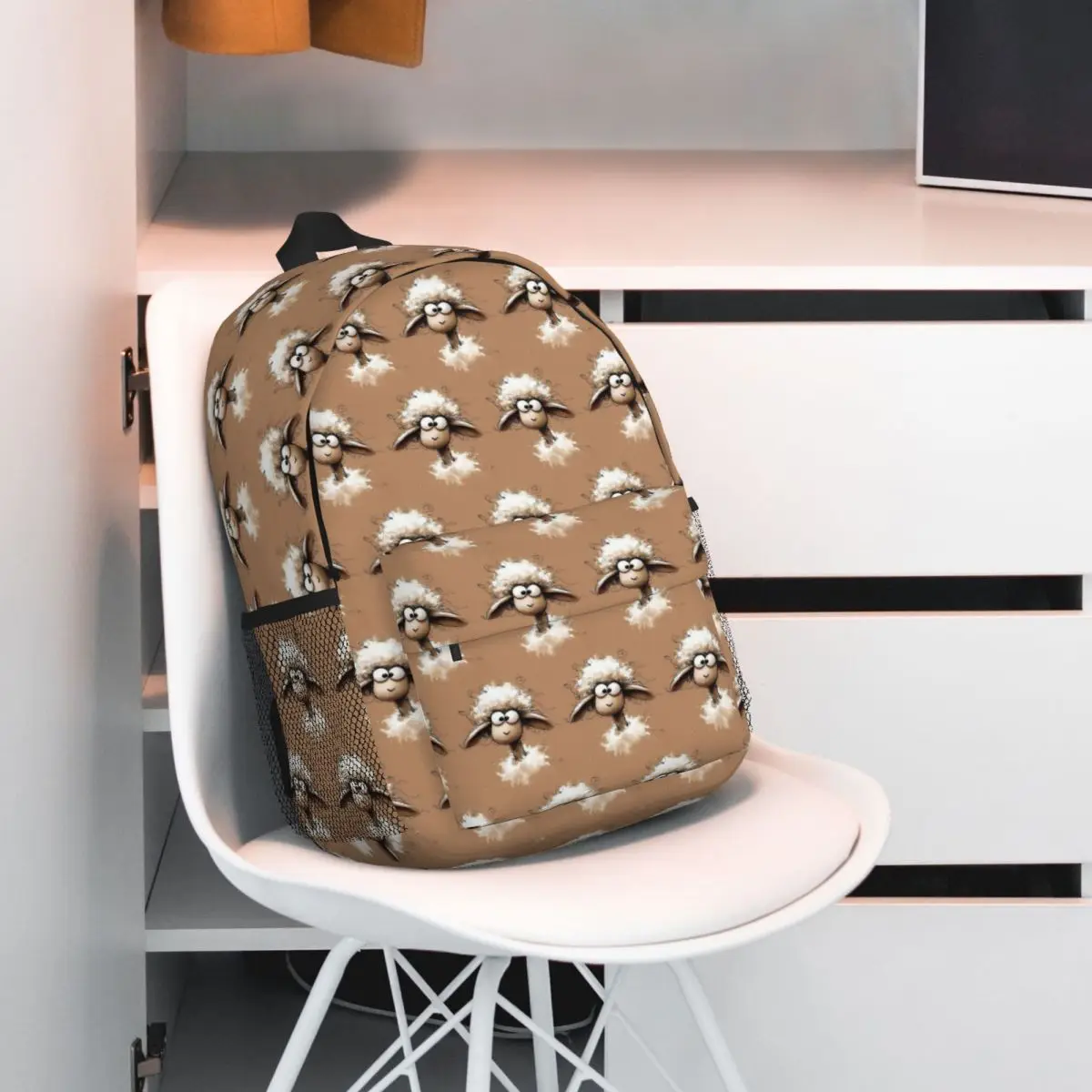 Cute Cartoon Sheep Sketches Curling Hair Backpack Student BookBag Kids School Bag Computer Shoulder Bags for Men Women
Cute Cartoon Sheep Sketches Curling Hair Backpack Student BookBag Kids School Bag Computer Shoulder Bags for Men Women