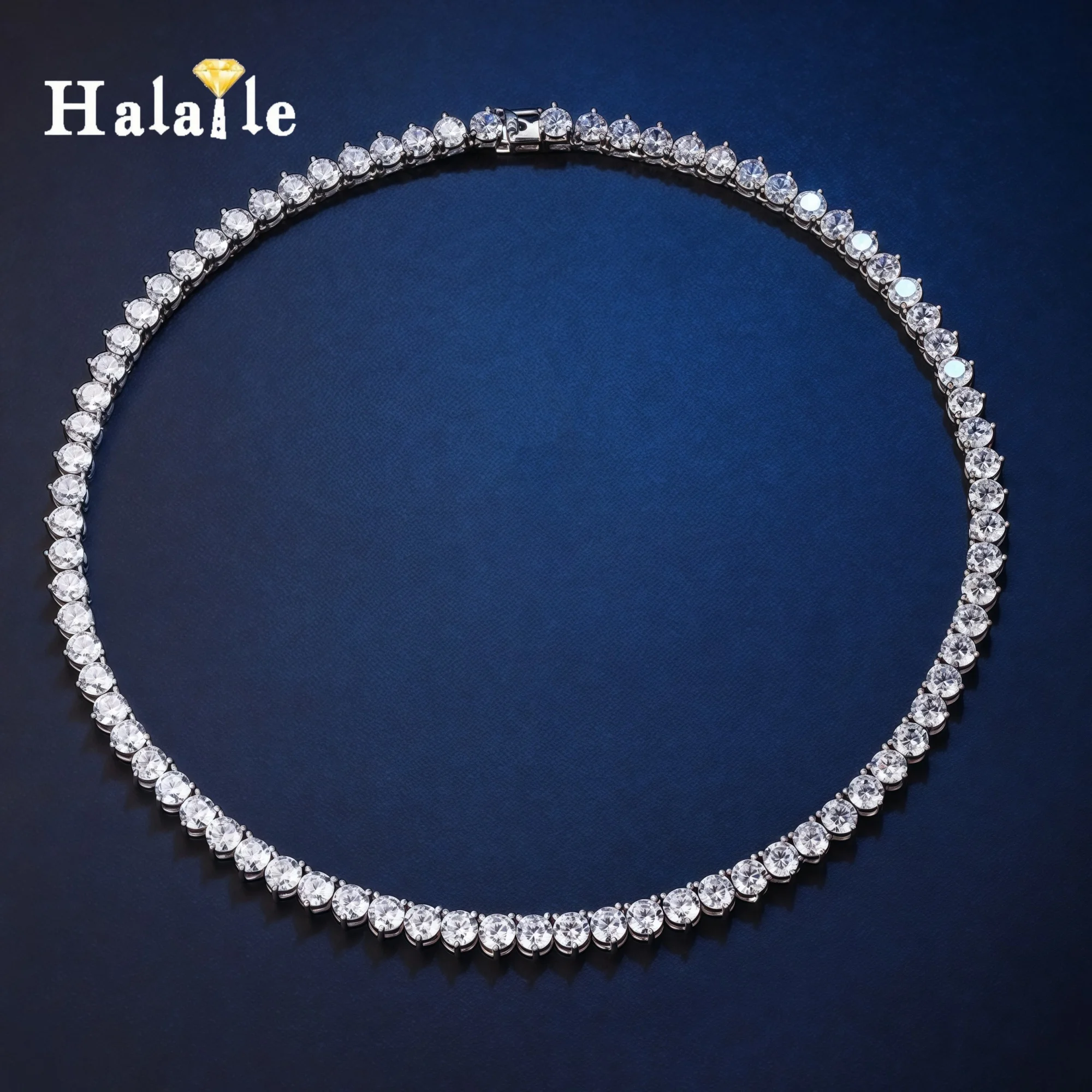 Halaile 3-5mm Moissanite and Zircon Diamond Necklace Round Cut S925 Sterling Silver Women Fine Jewelry Sparkling Gift
Halaile 3-5mm Moissanite and Zircon Diamond Necklace Round Cut S925 Sterling Silver Women Fine Jewelry Sparkling Gift