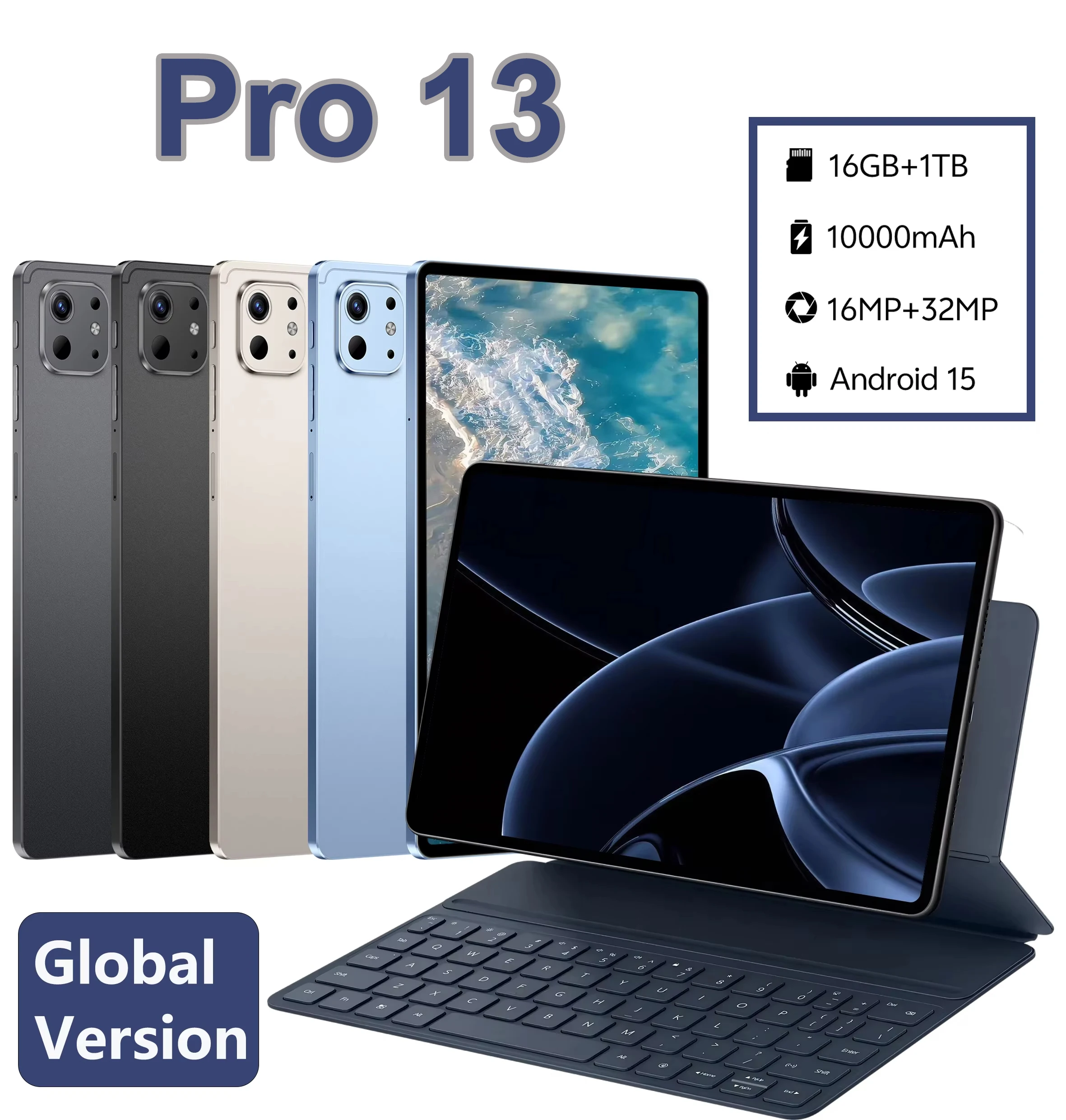 2026 HOT Original Tablet Pro 13 NEW Snapdragon 8 Gen3 10.1inch Android 15 16GB+1TB 10000mAh 5G Dual Card WiFi GPS Tab
2026 HOT Original Tablet Pro 13 NEW Snapdragon 8 Gen3 10.1inch Android 15 16GB+1TB 10000mAh 5G Dual Card WiFi GPS Tab