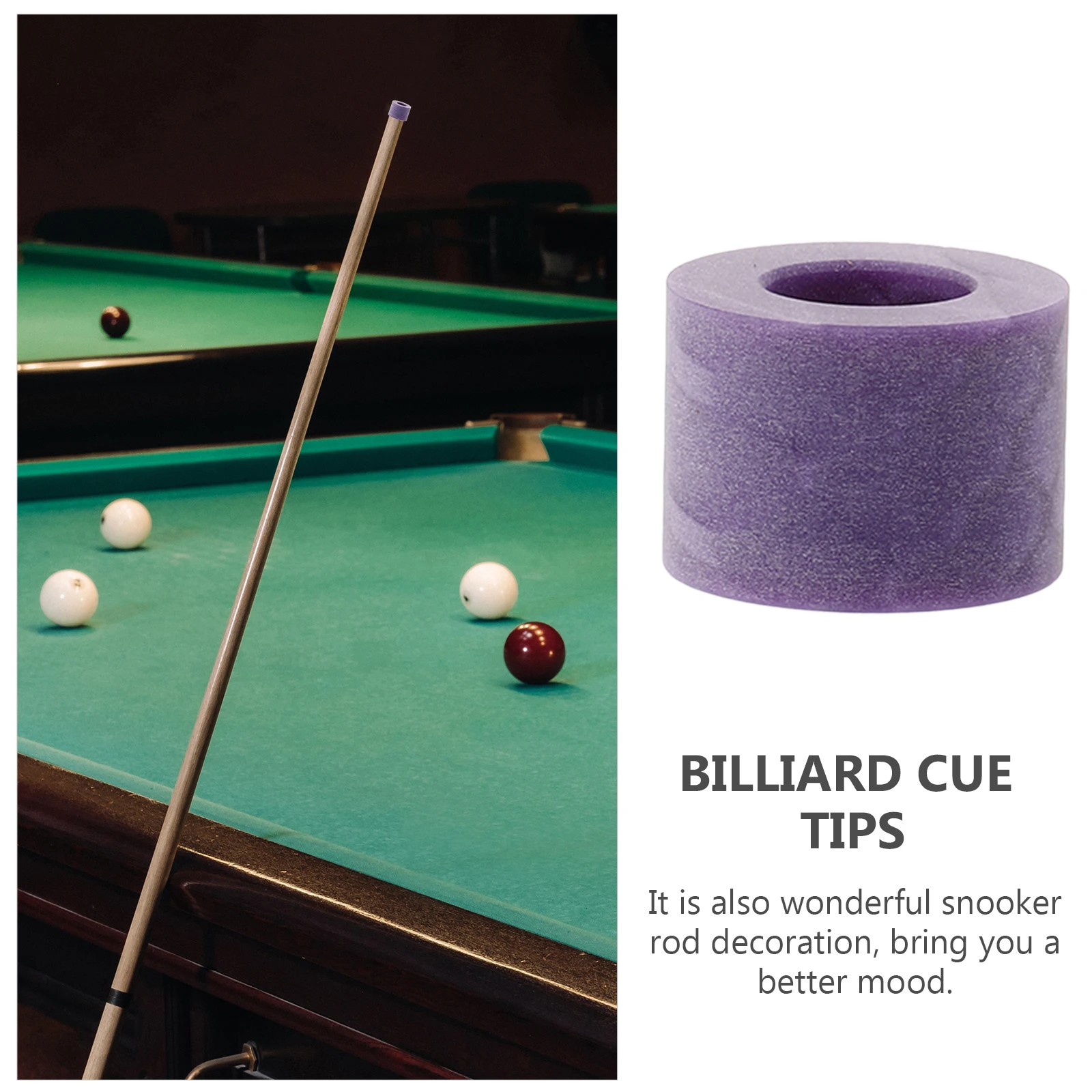 Tip for Pool Stick Purple Marble Pattern Lightweight Replacement Kit Billiard Cue Fitting Tip Head Plastic Material Pool Cue 
Tip for Pool Stick Purple Marble Pattern Lightweight Replacement Kit Billiard Cue Fitting Tip Head Plastic Material Pool Cue